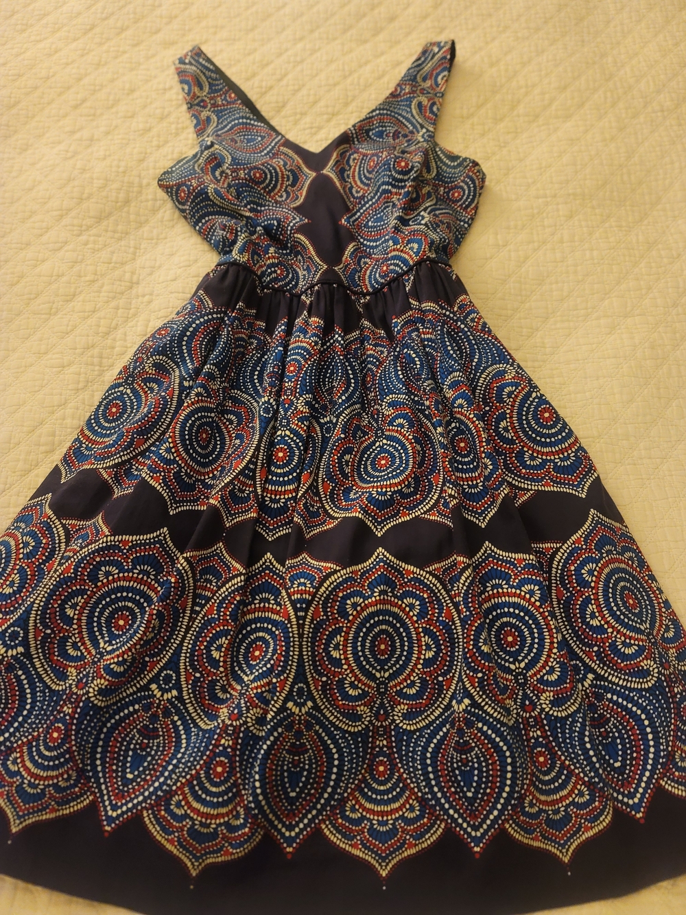 Maggy London Vintage Style Paisley Fit & Flare Dress